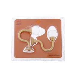 Держатель для штор KS007, однорожковый, цвет золото, набор 2 шт.