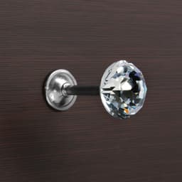 Держатель для штор «ТУНДРА» Kd=001, однорожковый, цвет хром, набор 2 шт.