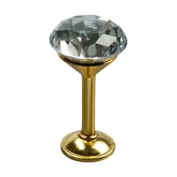 Держатель для штор KD001, однорожковый, цвет золото, набор 2 шт.