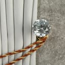 Держатель для штор KD001, однорожковый, цвет золото, набор 2 шт.