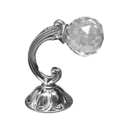 Держатель для штор KS008, однорожковый, цвет хром, набор 2 шт.