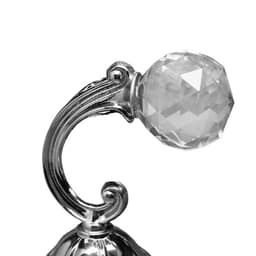 Держатель для штор KS008, однорожковый, цвет хром, набор 2 шт.