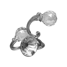 Держатель для штор KS008, однорожковый, цвет хром, набор 2 шт.