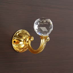 Держатель для штор «ТУНДРА» KS008, однорожковый, цвет золото, набор 2 шт.