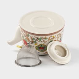 Чайник заварочный «Цветы», 900 мл, с металлическим ситом, керамика