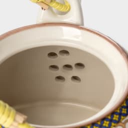 Чайник заварочный «Цветы», 900 мл, с металлическим ситом, керамика