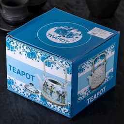 Чайник заварочный «Цветы», 900 мл, с металлическим ситом, керамика