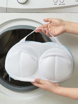 Мешок для стирки бюстгальтеров Доляна, 30×19 см, крупная сетка, цвет серый