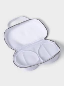 Мешок для стирки бюстгальтеров Доляна, 30×19 см, крупная сетка, цвет серый