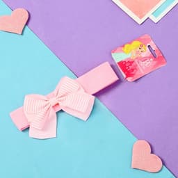 Повязка для волос Выбражулька «Бант», полоски, 3×17 см, розовая