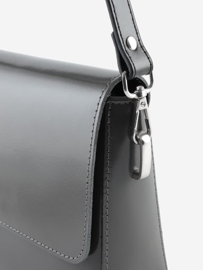 Ручка для сумки, с карабинами, 60×2 см, чёрная