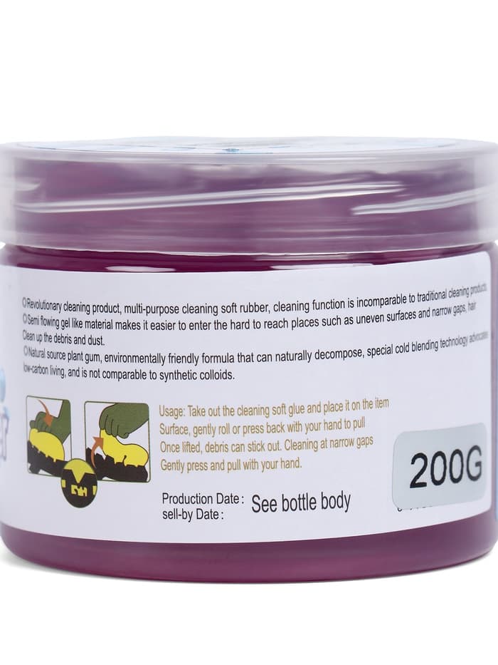 Лизун-очиститель салона автомобиля, 200 г, пластиковый туб, микс