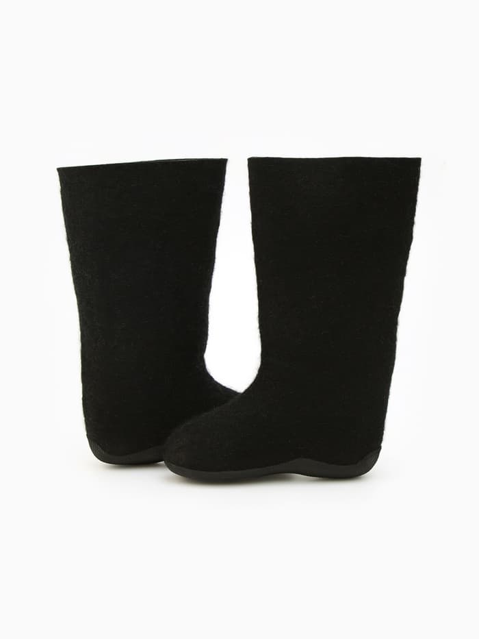 Валенки женские, цвет чёрный, размер 37 (25 см)