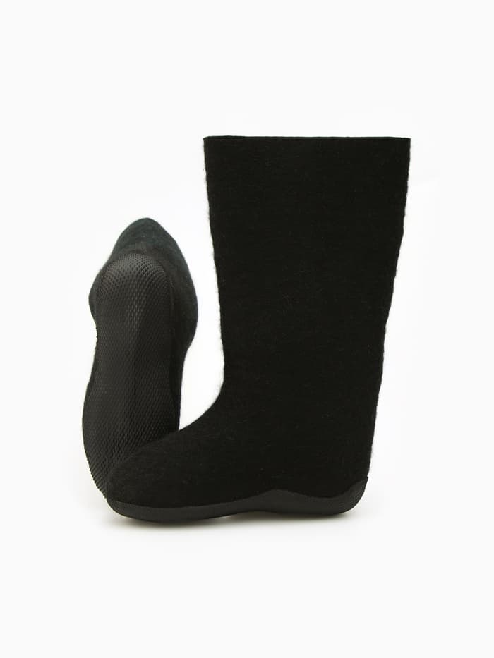 Валенки женские, цвет чёрный, размер 37 (25 см)