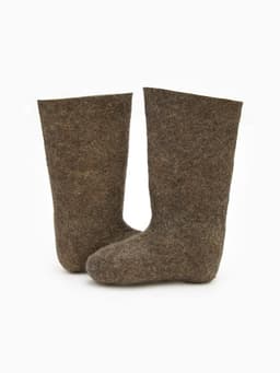 Валенки мужские, размер 44 (32), коричневые