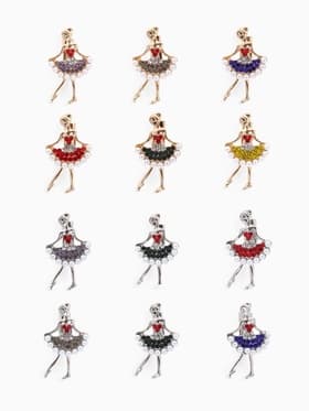 Брошь «Балеринка» мини, МИКС