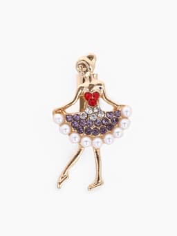 Брошь «Балеринка» мини, МИКС
