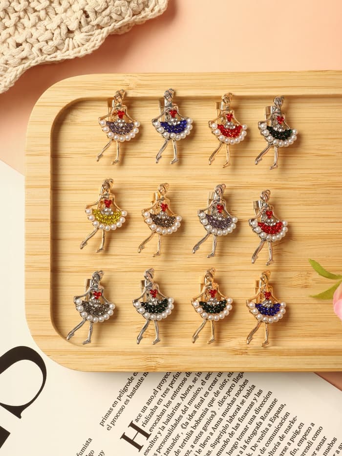 Брошь «Балеринка» мини, МИКС