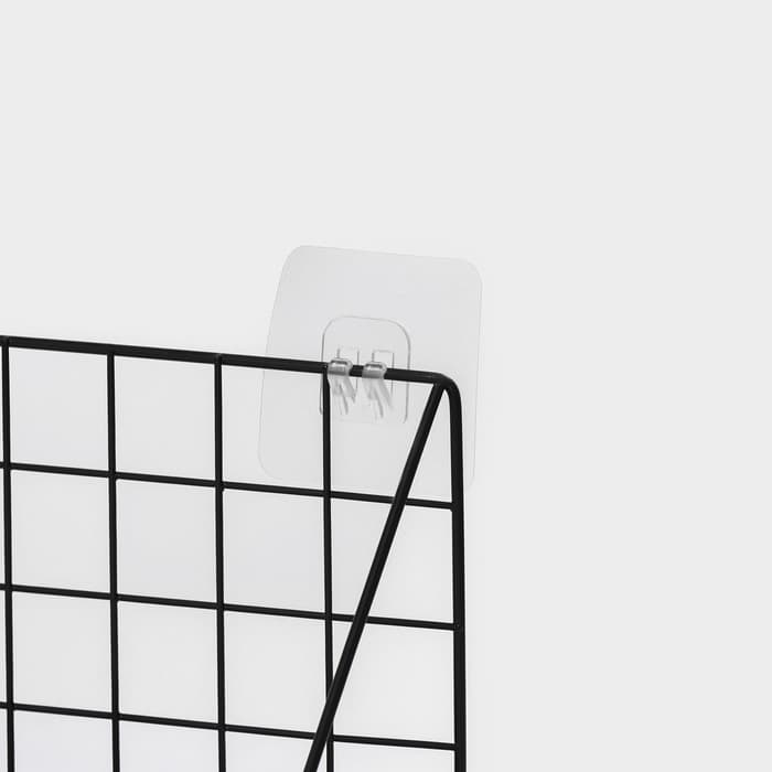 Полка для кухни Доляна «Лофт», 35×12×15.5 см, чёрная