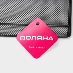 Полка для кухни Доляна «Лофт», 35×12×15.5 см, чёрная