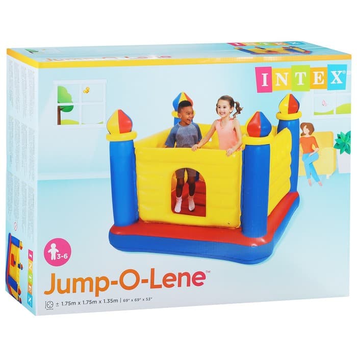 Игровой центр, батут «Замок», 175×175×135 см, от 3-6 лет, 48259NP INTEX