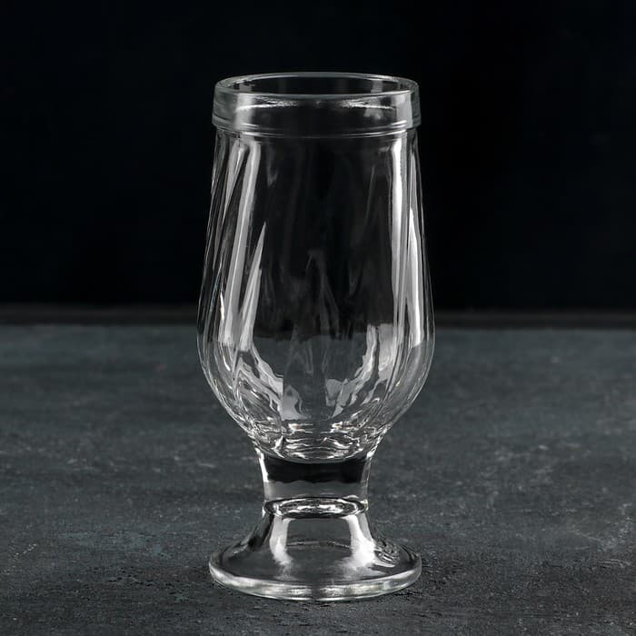Пивной бокал «Вулкан 1», 250 мл, стекло, прозрачный, текстура МИКС