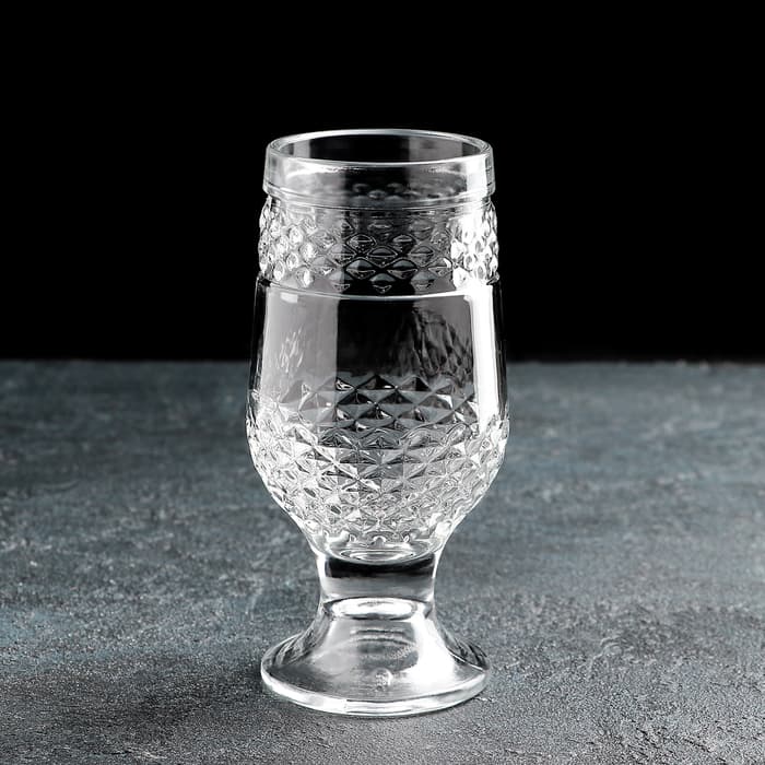 Пивной бокал «Вулкан 1», 250 мл, стекло, прозрачный, текстура МИКС