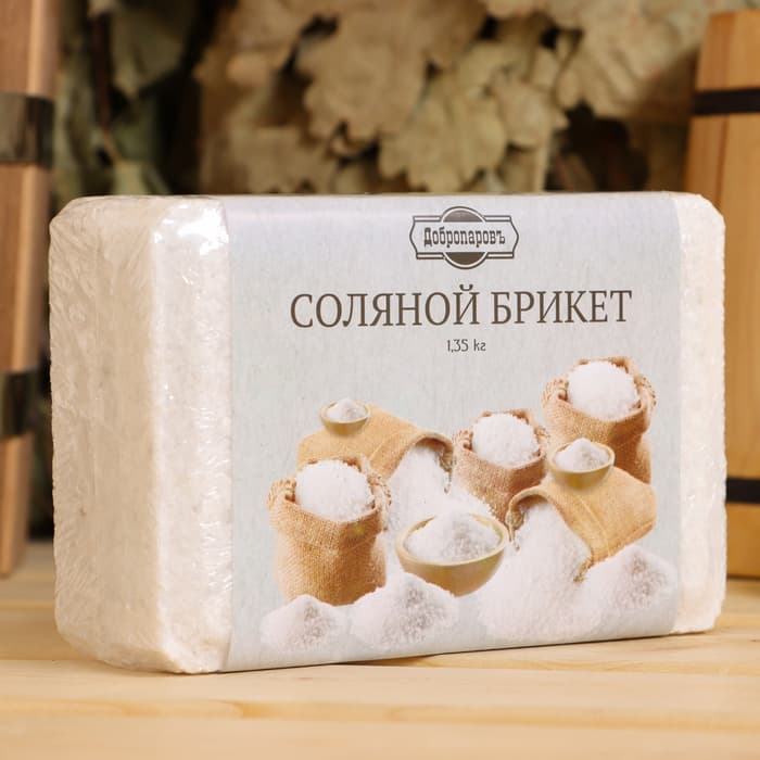 Соляной брикет, 1.35 кг «Добропаровъ»