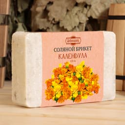 Соляной брикет «Календула» с алтайскими травами, 1.35 кг «Добропаровъ»