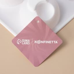 Форма для муссовых десертов и выпечки KONFINETTA «Десерт с фруктами», 30×17.5×4.5 см, 6 ячеек (d=7 см), силикон, белая