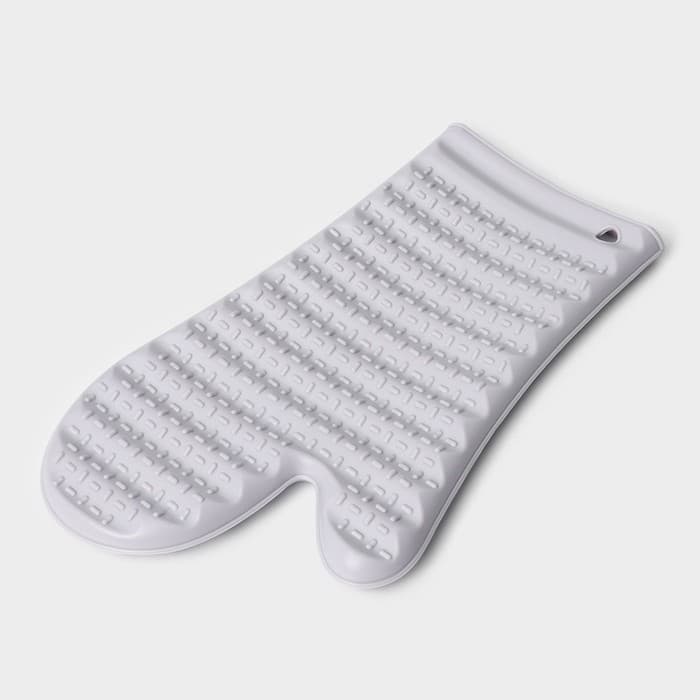 Прихватка для горячего Доляна «Мускат», силикон, 29×17 см, сиреневая