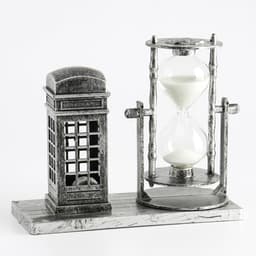 Часы песочные «Красная будка», сувенирные, с подсветкой, 15.5×6.5×12.5 см