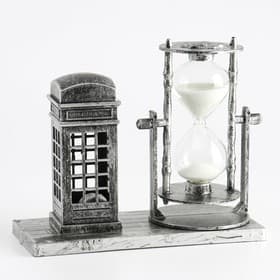 Часы песочные «Красная будка», сувенирные, с подсветкой, 15.5×6.5×12.5 см