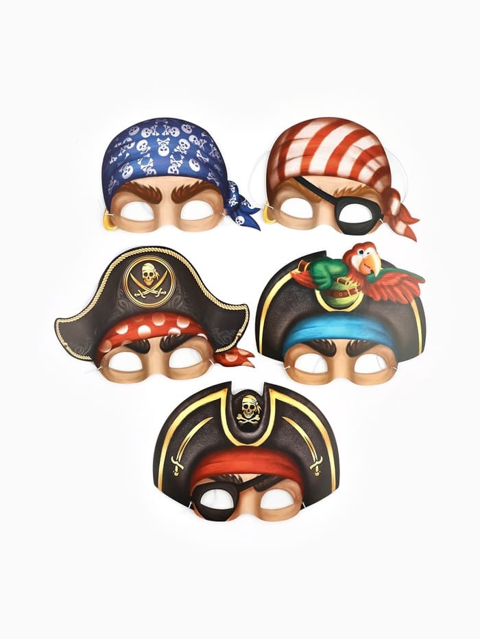 Маски карнавальные «Полундра! Пираты», 5 шт., 23×29 см
