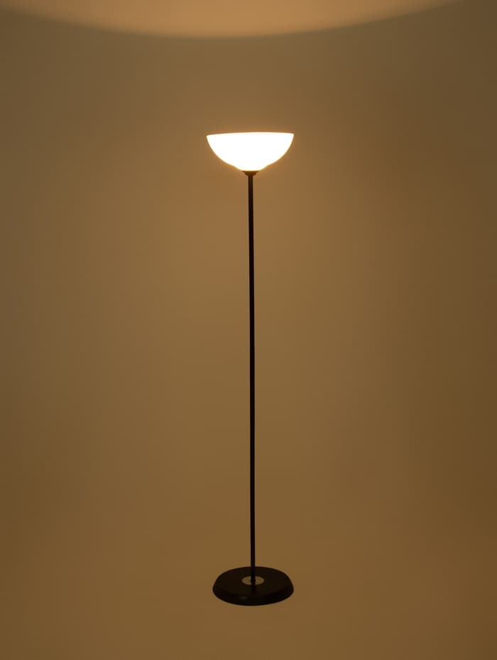 Торшер «Орландо», 1×15 Вт, E27, 30×30×170 см, чёрный