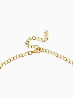 Колье «Ажурные перья», цвет чернёное золото, 42 см