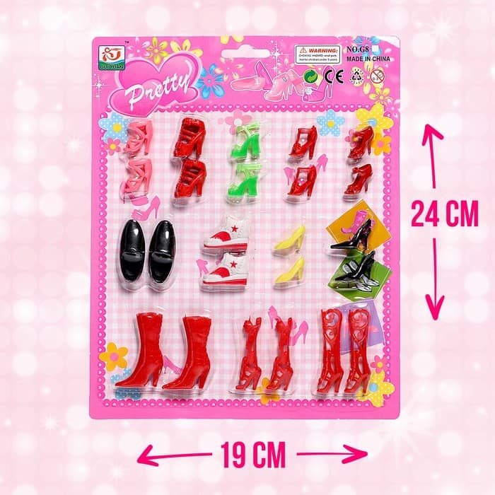 Обувь для кукол, набор 12 пар, МИКС