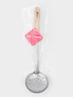 Шумовка Доляна «Соната», h=34 см, нержавеющая сталь, цвет серебряный