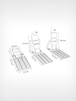 Опора задняя FLEX×-BACK, 315×80×6 мм, прозрачная