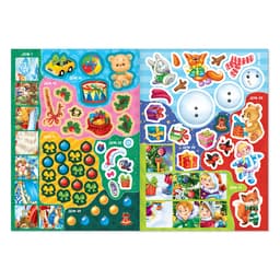 Книжка с наклейками «Адвент - календарь. Помоги Деду Морозу», со стирающимся слоем, А4, 24 стр.