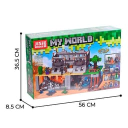 Конструктор Мой мир JISI BRICKS «Крепость», 2 варианта сборки, 818 деталей