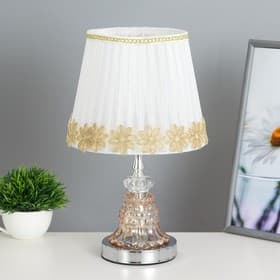 Лампа настольная с подсветкой RGB «Арион» 1×40 Вт Е27 220 В хром 21×21×35 см