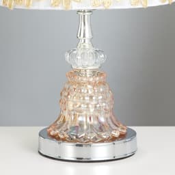 Лампа настольная с подсветкой RGB «Арион» 1×40 Вт Е27 220 В хром 21×21×35 см