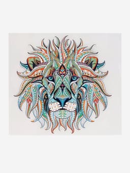 Термонаклейка «Лев», 18.5×18.5 см