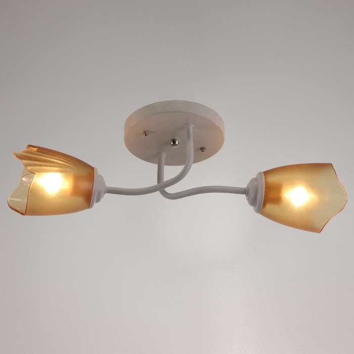 Люстра «1341001/2BR» BayerLux, E27 15 Вт, белый-коричневый