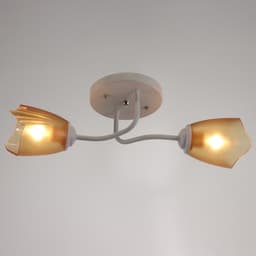 Люстра «1341001/2BR» BayerLux, E27 15 Вт, белый-коричневый