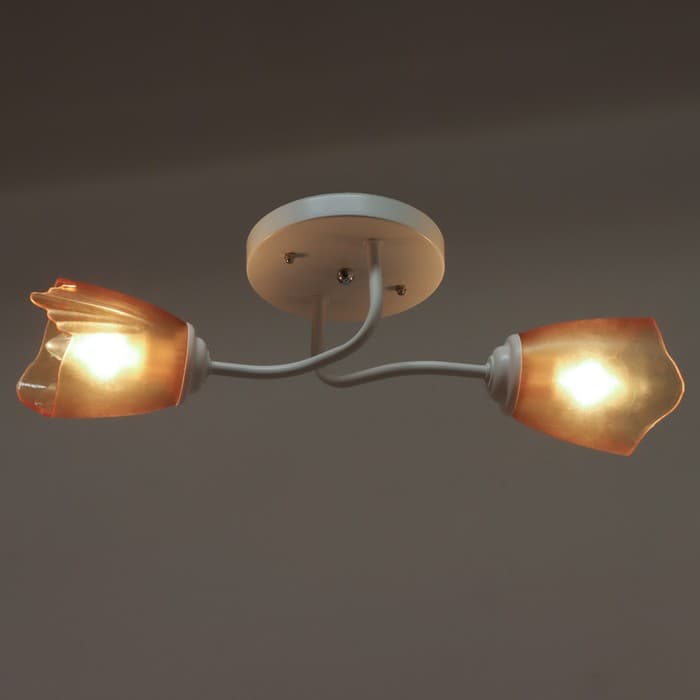 Люстра «1341001/2BR» BayerLux, E27 15 Вт, белый-коричневый