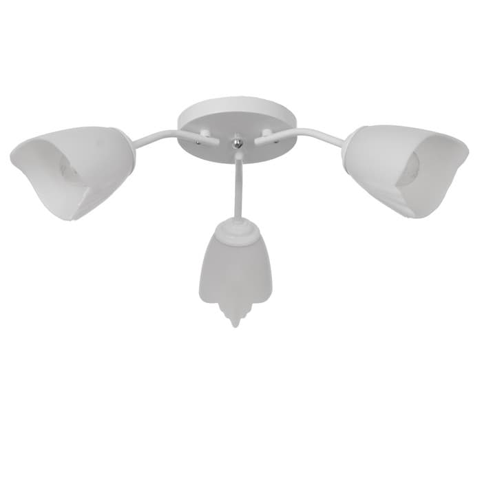 Люстра «Оникс» BayerLux 3×15 Вт E27, белый, 50×50×15 см