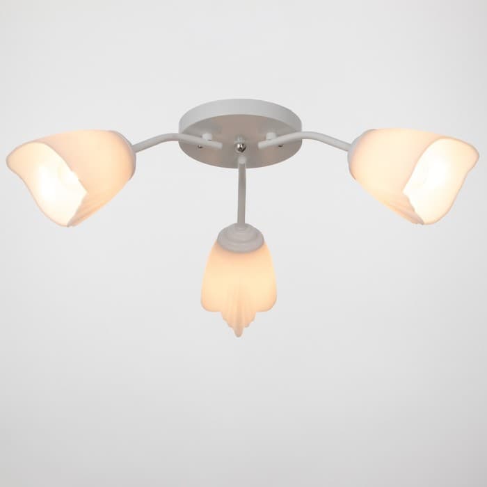 Люстра «Оникс» BayerLux 3×15 Вт E27, белый, 50×50×15 см