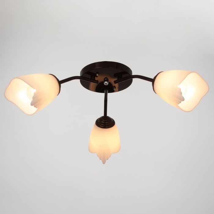 Люстра «Оникс» BayerLux 3×15 Вт E27, коричневый, 50×50×15 см